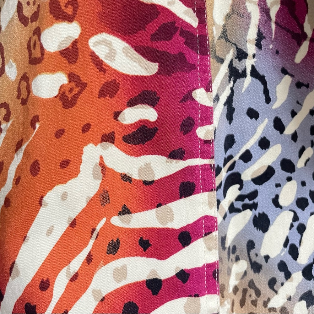 Patrick Christopher Women’s Vintage Rainbow Multicolor Zebra Print Blazer - 1X - Picture 10 of 10
